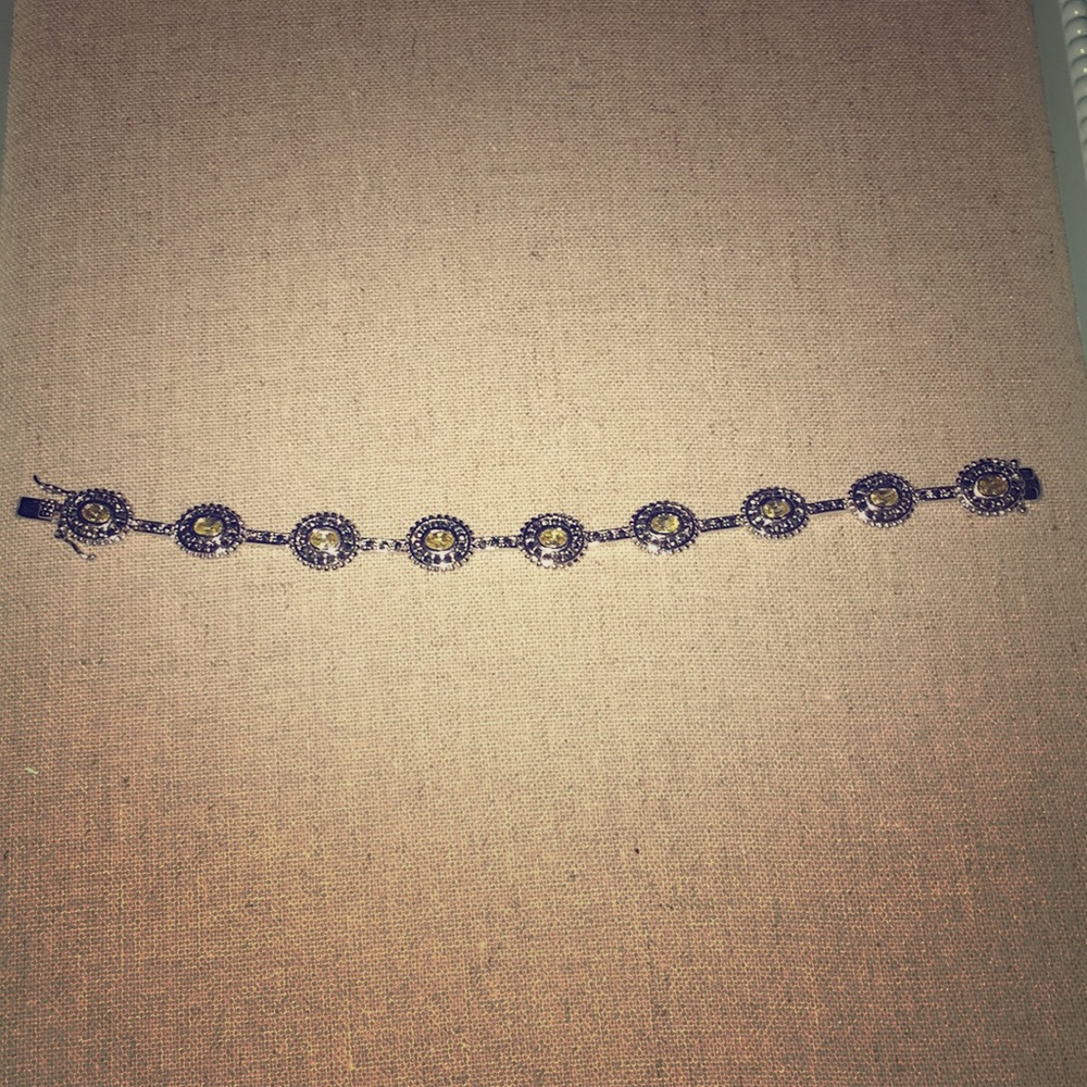 Citrine and Marcasite Bracelet
